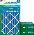 Filterbuy 16x25x4 Air Filter MERV 13 Optimal Smoke & Allergy Defense, by Filterbuy