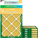 Filterbuy 15x25x1 Air Filter MERV 11 Superior Pet & Allergy Defense, by Filterbuy
