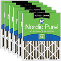 Nordic Pure 20x20x4 Pleated Air Filters MERV 13 Plus Carbon 6 Pack by NordicPure