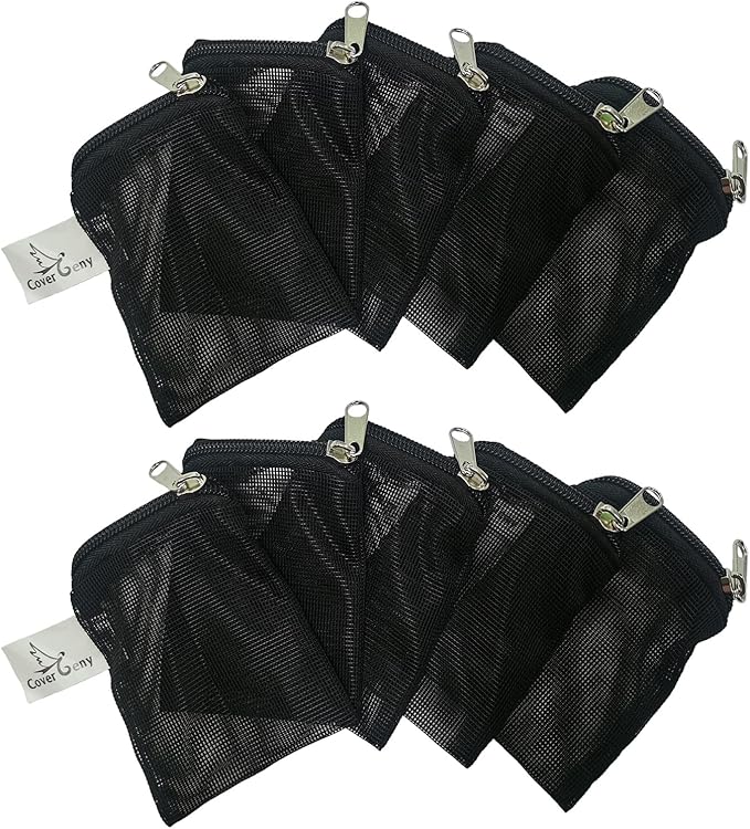 10 Pcs 3" x 4" Aquarium Filter Media Bags Small, Mini Fish Tank Media Mesh by CoverGeny