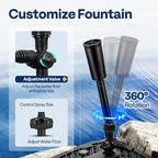 VIVOHOME All-in-One Pond Filter Fountain System Kits, 260 GPH Submersible Water - Image 6