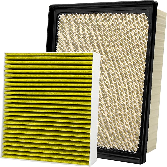 2PCS Cabin Engine Air Filter Kit Fits by Capume