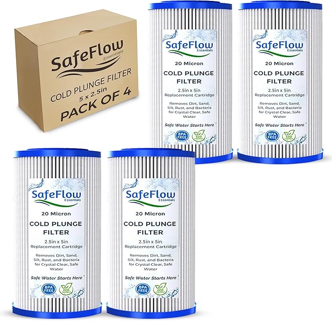 5" x 2.5" Cold Plunge Filter 20 Micron – Fits The Pod Ice Cold Plunge Water by Unknown