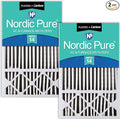 Nordic Pure 16x25x5 Honeywell Replacement Air Filters MERV 14 Plus Carbon 2 Pack by NordicPure