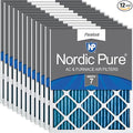 Nordic Pure 18x25x1 Pleated MERV 7 Air Filters 12 Pack by NordicPure