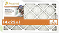 Proairtek AF14251M08SWH Model 14x25x1 Pack of 4 Air Filters, MERV 8; Ideal by Unknown