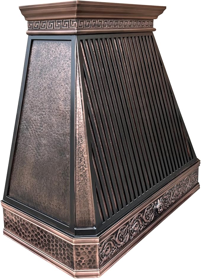CT Copper Tailor Copper Vent Hood Wall Mount, 1150 CFM Exhaust Fan, Stainless - Image 2