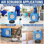 Commercial Air Scrubber with 3-Stage Filtration, Stackable Negative Air Machine - Image 8