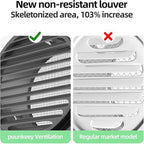 4" in Heavy Duty Thickened 304 Stainless Steel Air Vent Cover Louvered Grille - Image 3