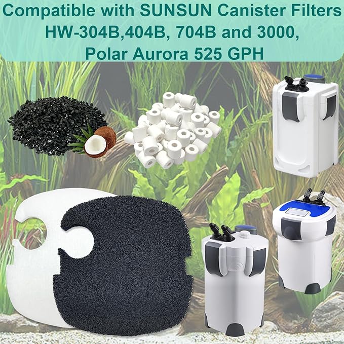 16-Set Aquarium Filter Replacement Media Compatible - Image 3