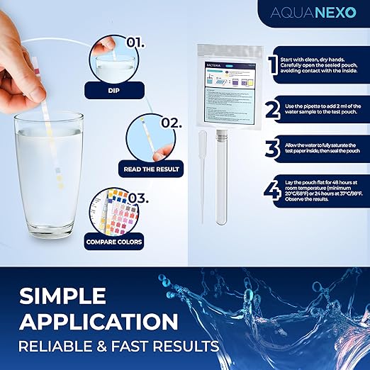 21 Parameters, 125 + 20 Drinking Water Test Strips + 2 x Coliform Bacteria Test - Image 3