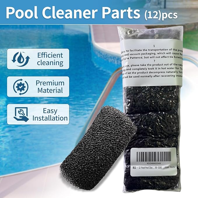 12 Packs Aquarium Fish Tank Filter Sponge, - Image 3