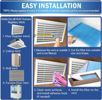 UBeesize Air Vent Filters, MERV 8 Triple Vent Filter Kit - Image 4