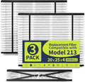 IYOUYA 3 Pack 213 Replacement Filter Compatible by WholeHouseFurnaceFilter