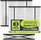 IYOUYA 3 Pack 213 Replacement Filter Compatible by WholeHouseFurnaceFilter