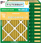 Filterbuy 16x20x2 Air Filter MERV 11 Superior Pet & Allergy Defense, by Filterbuy