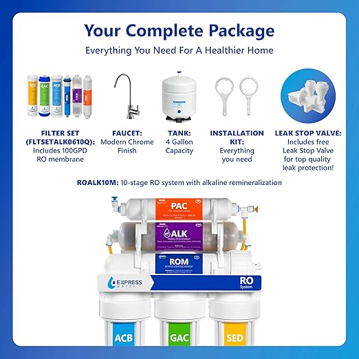Express Water Reverse Osmosis Water Filter System, Chlorine Reduction, NSF - Image 6