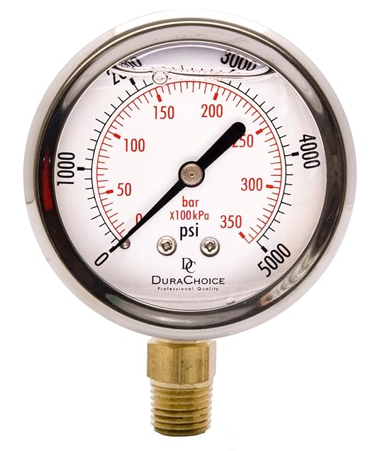 2-1/2" Oil Filled Pressure Gauge by DirectMaterial
