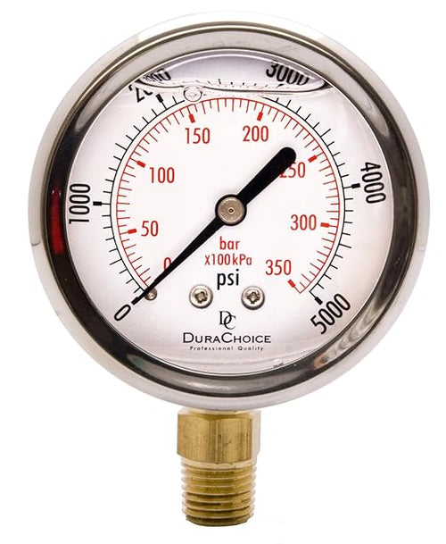 2-1/2" Oil Filled Pressure Gauge by DirectMaterial