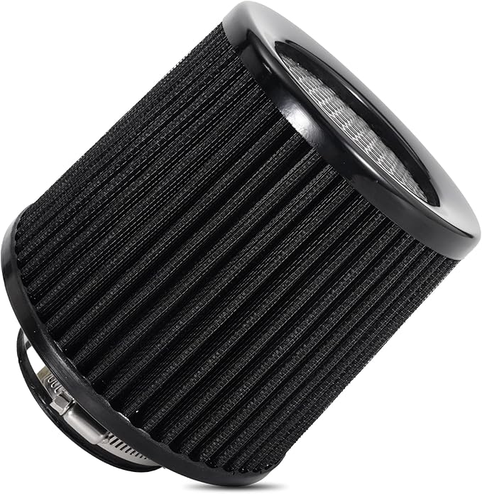 Cold Air Intake Filter High Performance Washable Filter Clamp-On Replacement by JIAYAN