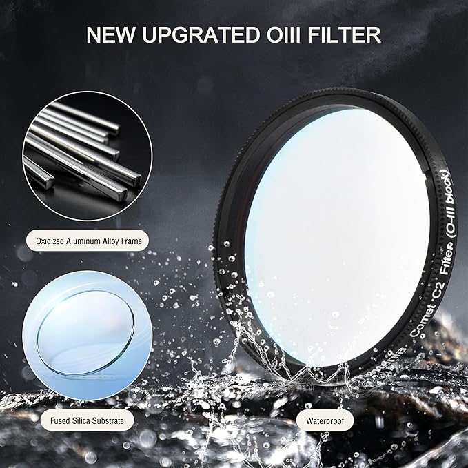 Astromania Telescope Filter 2 Inch Upgrated O-III Comet Filter Narrowband - Image 5