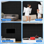 Nuanchu 60 Pcs 3D Slat Wall Panels 12 x 12 Inch PVC Fluted Textured Panel - Image 6