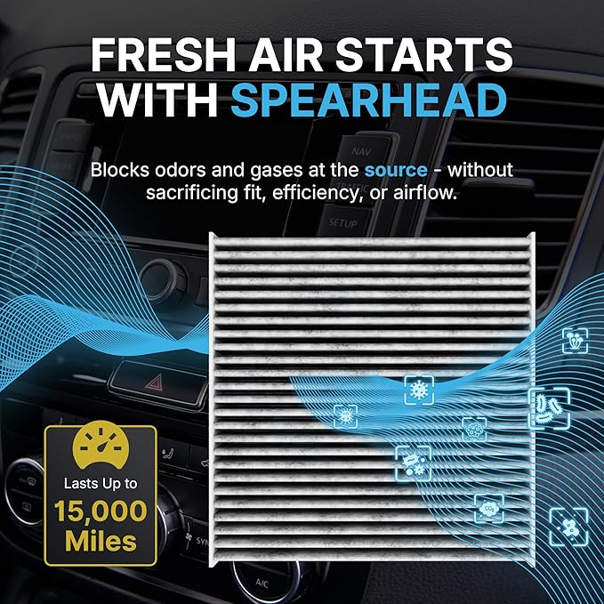 Spearhead Odor Defense Breathe Easy AC & Heater Cabin Filter, Fits Various - Image 5