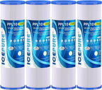 10" x 2.5" Pleated Sediment Water Filter Cartridge Replacement Any 10 inch RO by ICEPURE