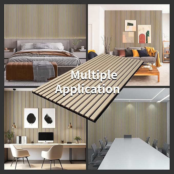 Wood Slat Wall Panel, 3D Soundproof Wall Panels, Large Acoustic Panels - Image 5