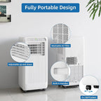 Portable Air Conditioner 8000 BTU With, 24H Timer & Smart/Sleep Mode, Cools - Image 6