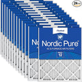 Nordic Pure 18x18x1 Pleated MERV 12 Air Filters 24 Pack by NordicPure