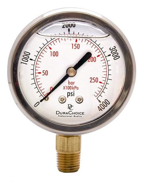 2-1/2" Oil Filled Pressure Gauge by DirectMaterial