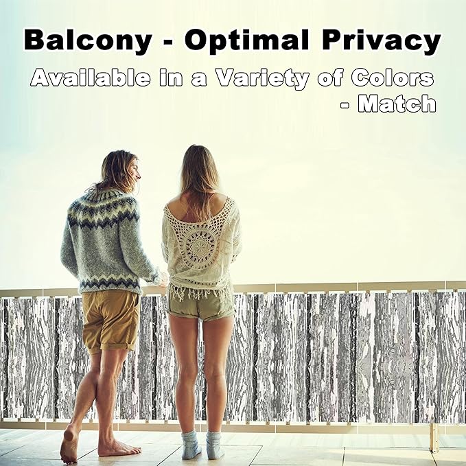 Privacy Screen 8.2' x 19.7' UV Protection Weather Resistant Waterproof Patio - Image 2