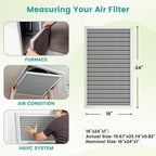 16x24x1 Reusable HVAC Furnace Air Filter, Washable Electrostatic Furnace Filter - Image 3