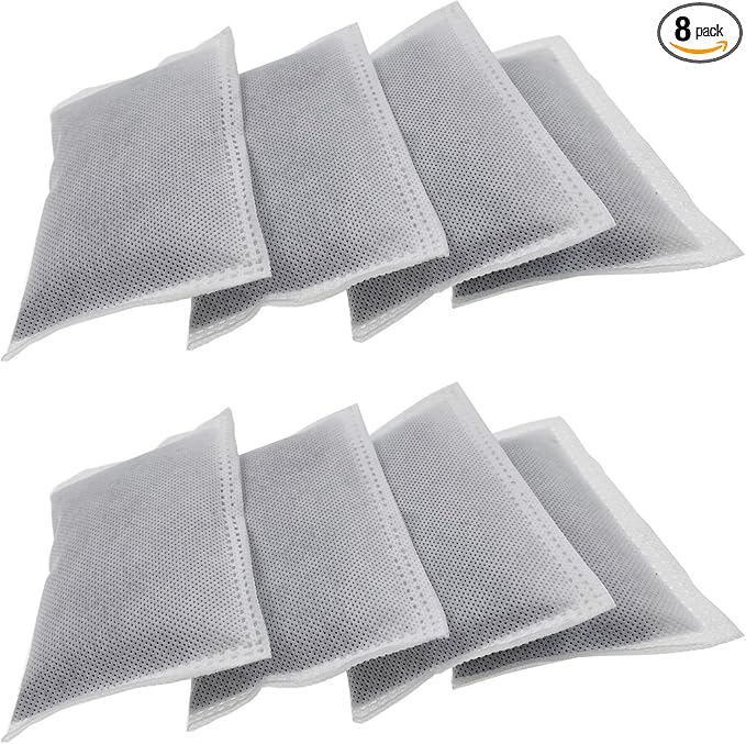 8 Pack Activated Charcoal Odor Absorbing Filter Refill Deodorizer Compatible by Home