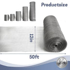 12" X 50 ft 304 Stainless Steel Mesh, Wire Mesh - Image 2
