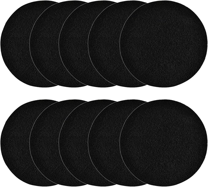 10Pcs 6.5 Inch Charcoal Filters by KingBra