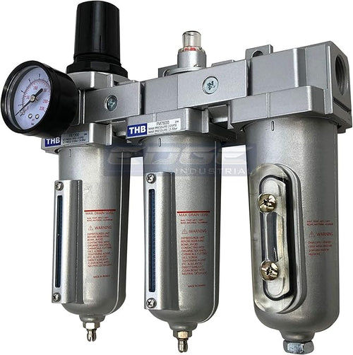 3 STAGE, HEAVY DUTY INDUSTRIAL GRADE FILTER REGULATOR COALESCING DESICCANT by Unknown