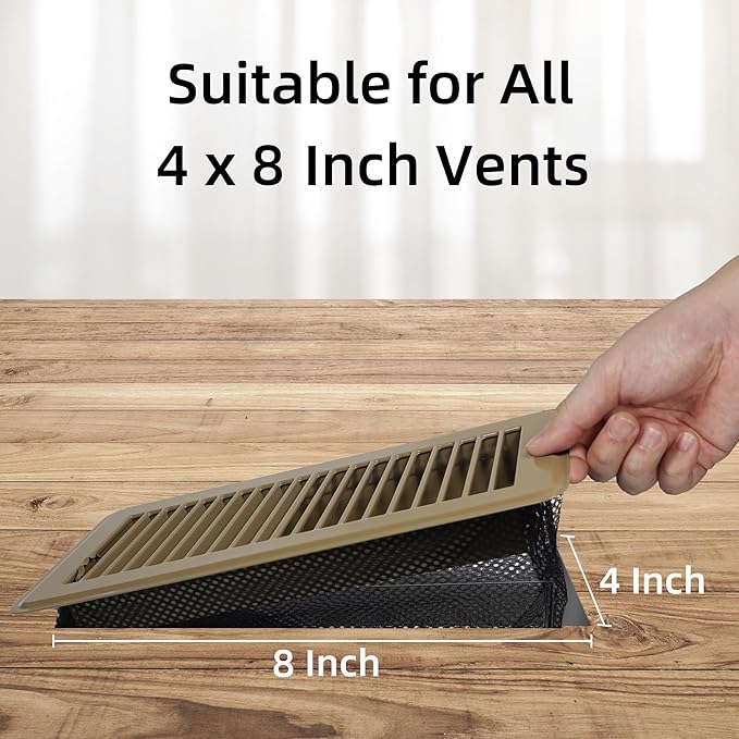4 x 8'' Floor Vent Cover Trap, Floor Vent Screen Net - Image 6
