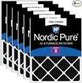 Nordic Pure 18x18x1 Pure Carbon Pleated Odor Reduction Furnace Air Filters 6 by NordicPure