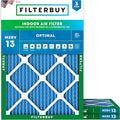 Filterbuy 14x16x1 Air Filter MERV 13 Optimal Smoke & Allergy Defense, by Filterbuy