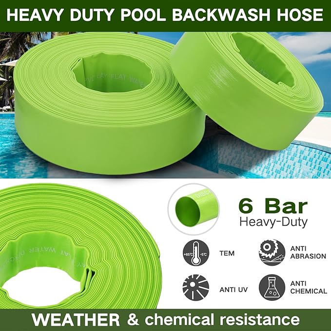 Eastrans 1-1/4'' x 100 FT Pool Backwash Hose - Image 4