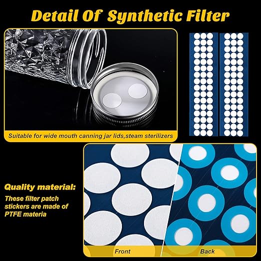 Zonon 96 Pieces Synthetic Filter Paper Stickers 20 mm 0.25 µm Filter Disc - Image 3