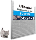 UBeesize 24x24x1 Reusable Electrostatic Air Filter HVAC AC Furnace Filter by UBeesize