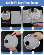 Pawfly 16 x 12 Inch Cuttable Aquarium Filter Media Pad, Sponge Filter Pad - Image 6