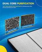 PHILTOP Cabin Air Filter w/Activated Carbon, Compatible - Image 5