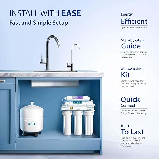 APEC WATER | Reverse Osmosis Water Filter, Alkaline 6-Stage RO System, pH+ - Image 5