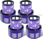 4 Pack Vacuum Filter Replacement Compatible by Mirtola