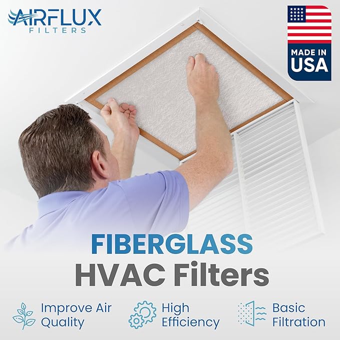 Fiberglass Air Filter -25x25x1Air Filter 12 Pack - Image 2