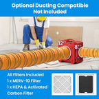 CADPXS Shield-550 Negative Machine Airbourne Cleaner HEPA Scrubber Water Damage - Image 8